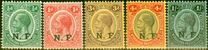 [King George V - Nyasaland Postage Stamps Overprinted "N.F.", type B]
