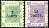 [No. 38 & 19 Surcharged, tip G]