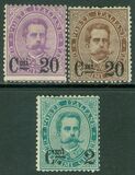 [King Umberto I - Surcharged, type X1]