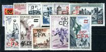 [Stamps of France Surcharged, type CT]