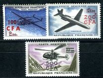 [Airmail - Stamps of France Surcharged, typ DC]