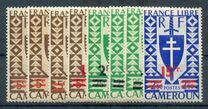 [Free France Issue Surcharged, loại AH14]