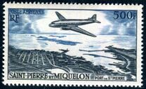 [Airmail - Douglas DC-3 over St. Pierre Port, Tip CI]