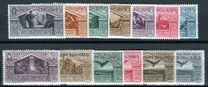 [Italian Stamps No 316-324 in Different Colors Overprinted "ISOLE ITALIANE DELL'EGEO", Tip J]