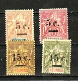 [Stamps of 1892 Surcharged, type J]