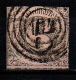 [Value Stamps - Black Print on Colored Paper, type B2]