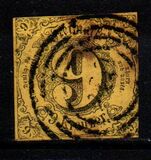 [Value Stamps - Black Print on Colored Paper, type B3]