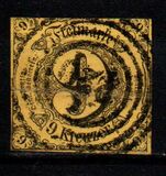 [Value Stamps - Black Print on Colored Paper, type B3]