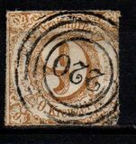 [Colored Print on White paper - Rouletted Perforation, type B15]