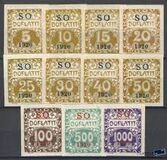 [Czeshoslovakian Newspaper Stamps Overprinted "SO 1920", type A44]