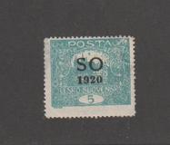 [Czeshoslovakian Postage Stamps Overprinted "SO 1920", type A2]