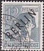 [BERLIN in Black Overprint on "Allied Occupation Zone" Stamps, tegund A4]