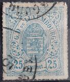 [Coat of Arms - Colored Rouletted Perforation, type D11]