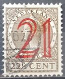 [Queen Wilhelmina - No. 186 Surcharged, වර්ගය BS]