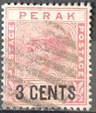 [Tiger - Not Issued Stamp Surcharged, type J]
