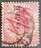 [Straits Settlements Postage Stamps Overprinted "SELANGOR" Vertical in 4 Types, type E]