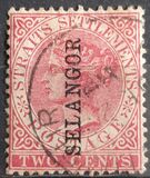 [Straits Settlements Postage Stamps Overprinted "SELANGOR" Vertical in 4 Types, type E1]