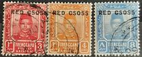 [Sultan Zain Ul Ab Din Stamps of 1910 Overprinted "RED CROSS", type B]