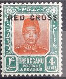 [Sultan Zain Ul Ab Din Stamp of 1910 Overprinted "RED CROSS", type C]