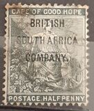 [Cape of Good Hope Postage Stamps Overprinted "BRITISH SOUTH AFRICA COMPANY.", type I]