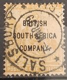 [Cape of Good Hope Postage Stamps Overprinted "BRITISH SOUTH AFRICA COMPANY.", type I6]