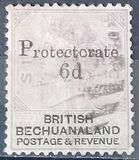 [British Bechuanaland Stamps Overprinted "PROTECTORATE" & Surcharged - No Dot after "d", type H4]