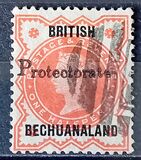 [British Bechuanaland Stamp Overprinted "PROTECTORATE" Without Dot After, type J]