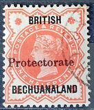 [British Bechuanaland Stamp Overprinted "PROTECTORATE" Without Dot After, type J1]