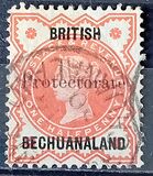 [British Bechuanaland Stamp Overprinted "PROTECTORATE" Without Dot After, type J1]