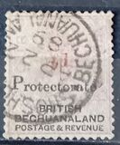[British Bechuanaland Stamp Overprinted "PROTECTORATE" and Value - Dot after "d", type L]