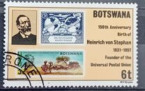 [The 150th Anniversary of the Birth of Heinrich von Stephan (Founder of Universal Postal Union), 類型 JB]