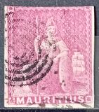 [No. 18 Re-issued and Used as a 1p Stamp - All are Oval Cancelled, type D5]