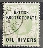 [Great Britain Postage Stamps Overprinted "BRITISH PROTECTORATE - OIL RIVERS", type A5]