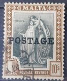 [Allegorical Stamps Overprinted "POSTAGE", jenis U9]