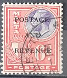 [King George V and Coat of Arms Stamps of 1926-1927 Overprinted "POSTAGE AND REVENUE", Tip X30]