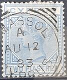 [Queen Victoria - Different Watermark. Plate 1: Forehead has 7 Lines. Plate 2: Forehead has 5 Lines, тып G12]