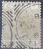 [Queen Victoria - Different Watermark. Plate 1: Forehead has 7 Lines. Plate 2: Forehead has 5 Lines, тып G13]