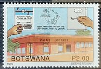 [The 125th Anniversary of Universal Postal Union, type ZG]
