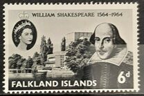 [The 400th Anniversary of the Birth of William Shakespeare, 1564-1616, tyyppi CE]