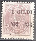 [Overprinted "Í GILDI '02-´03", tip E16]