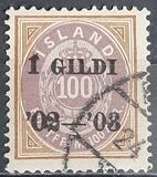 [Overprinted "Í GILDI ´02-'03", type E19]