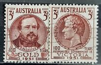 [The 100th Anniversary of the Discovery of Gold in Victoria & The 100th Anniversary of the Self Governance in Victoria, type DE]