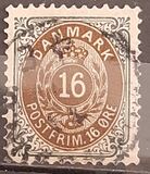[Royal Emblem - New Drawing - Value in "ØRE" - Different Perforation, τύπος G21]