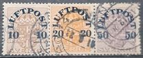 [Airmail - Official Stamps of 1911-1919 Overprinted "LUFTPOST" and Surcharged, type Y]