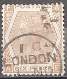 [Queen Victoria - White Control Numbers in Corners, प्रकार U]