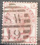 [Queen Victoria - Colored Control Numbers in Corners, tip W]