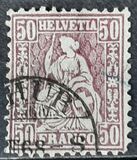 [Helvetia. Papel con fragmentos de hilos de seda., tipo K25]