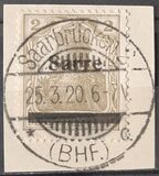 [German Empire Stamps Overprinted "SARRE", type A]