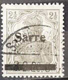 [German Empire Stamps Overprinted "SARRE", type A1]