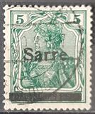 [German Empire Stamps Overprinted "SARRE", type A3]